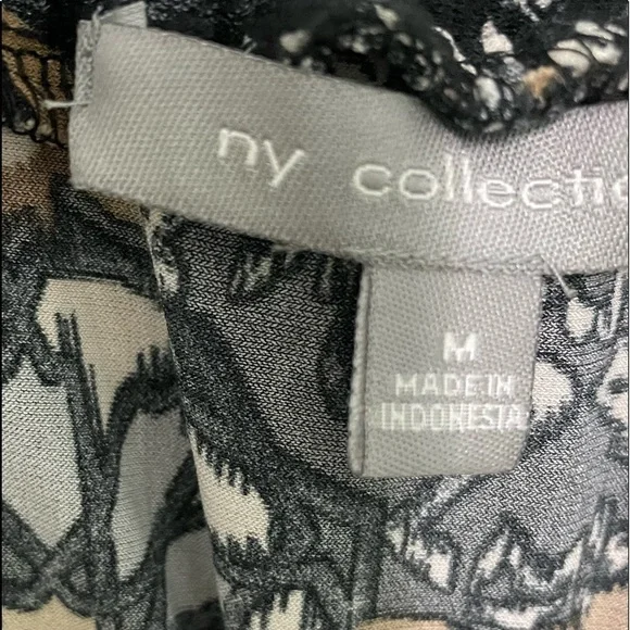 NY Collection maxi dress size Medium 5 inch ruffle around top - Picture 6 of 8